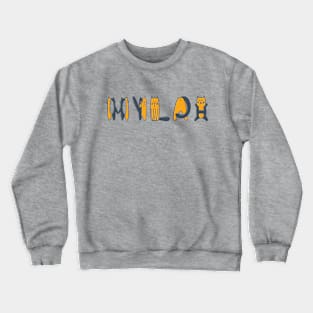 Mylah | Girl Name | Cat Lover | Cat Illustration Crewneck Sweatshirt